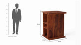 Mobell Solid Sheesham Wood Side End Table (Natural Finish)